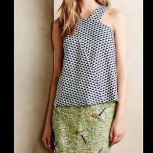 Anthropologie HD In Paris Geometric Halter Top